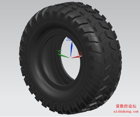 UG轮胎模型截图