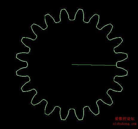 CAXA线切割绘制一个齿轮并编程