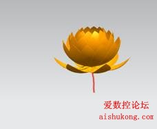 UG画莲花3D
