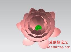 UG画莲花3D