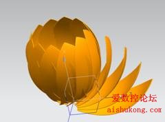 UG画莲花3D