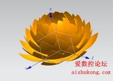 UG画莲花3D