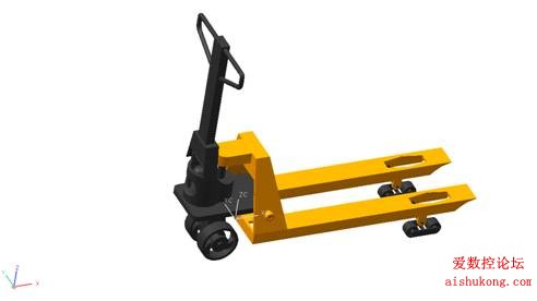 UG建模画叉车3D模型
