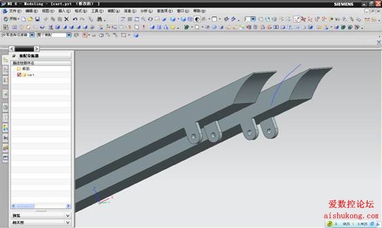 UG建模画叉车3D模型