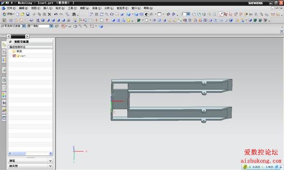 UG建模画叉车3D模型