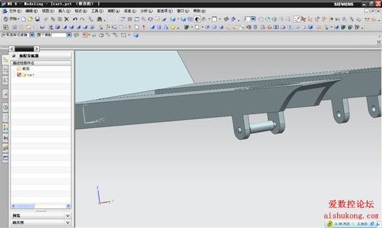 UG建模画叉车3D模型