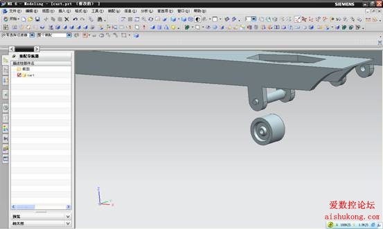UG建模画叉车3D模型