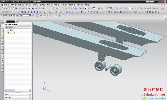 UG建模画叉车3D模型