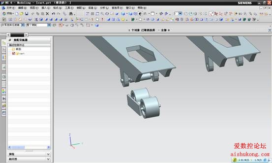 UG建模画叉车3D模型