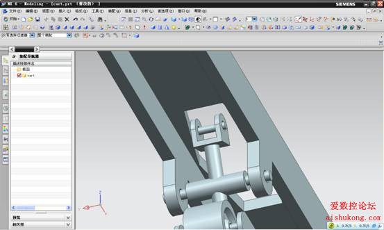 UG建模画叉车3D模型