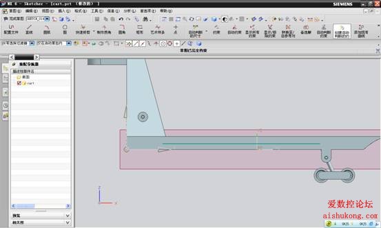 UG建模画叉车3D模型