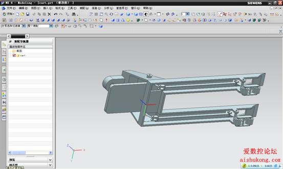 UG建模画叉车3D模型
