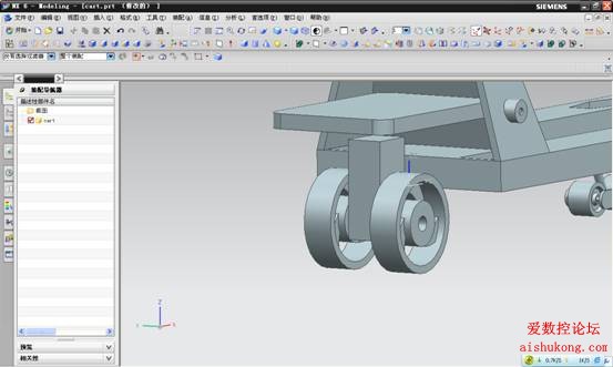 UG建模画叉车3D模型