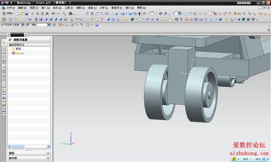UG建模画叉车3D模型