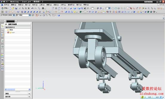 UG建模画叉车3D模型