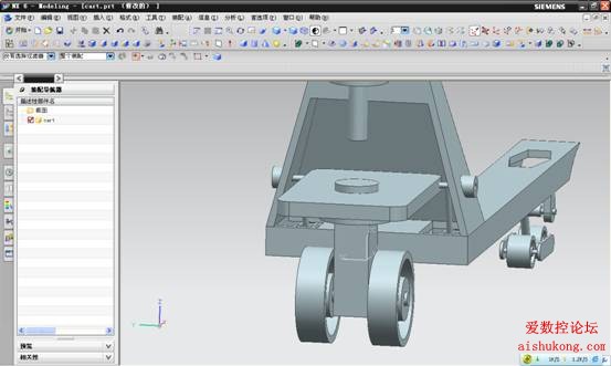 UG建模画叉车3D模型