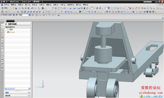UG建模画叉车3D模型