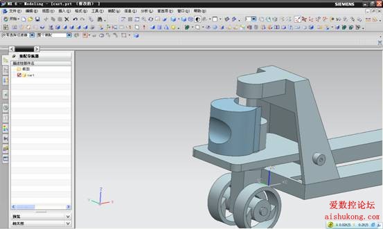 UG建模画叉车3D模型