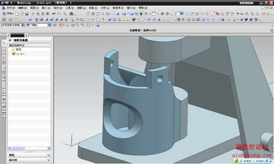 UG建模画叉车3D模型