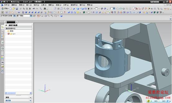 UG建模画叉车3D模型