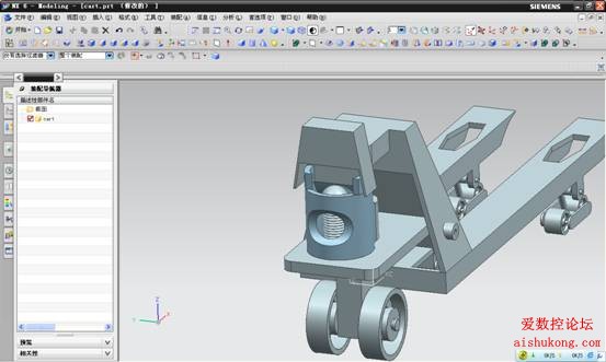 UG建模画叉车3D模型