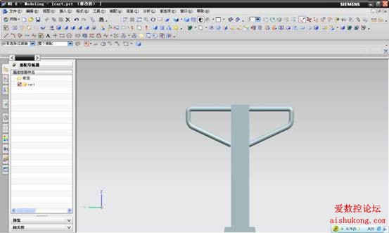 UG建模画叉车3D模型