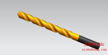 一步一步教你用UG建模画钻头