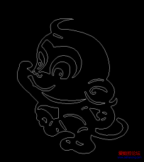 补充一只猴线割图